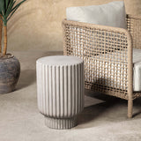 Givens Outdoor Accent Table, Light Gray-Furniture - Outdoor-High Fashion Home