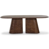 Gladyss Oval Dining Table, Brown