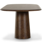 Gladyss Oval Dining Table, Brown