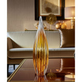 Glass Paperweight, Amber-Accessories-High Fashion Home