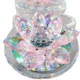 Glass Trinket Box, Blush Lotus, Set of 2-Accessories-High Fashion Home