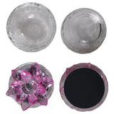 Glass Trinket Box, Fuchsia Lotus, Set of 2-Accessories-High Fashion Home
