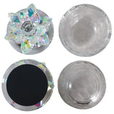 Glass Trinket Box, Rainbow Lotus, Set of 2-Accessories-High Fashion Home