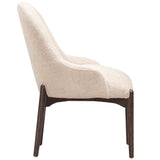 Glendale Chenille Dining Chair, Beige, Set of 2-Furniture - Chairs-High Fashion Home