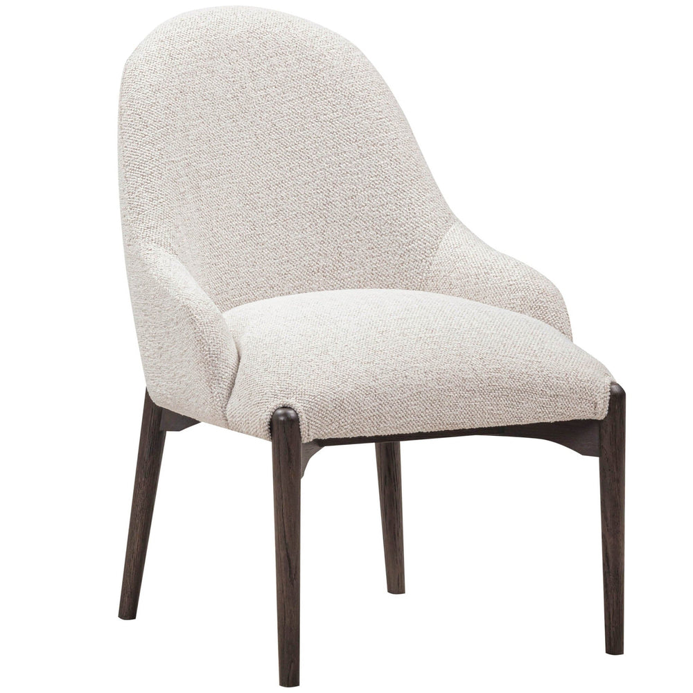 Glendale Chenille Dining Chair, White, Set of 2-Furniture - Chairs-High Fashion Home
