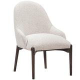 Glendale Chenille Dining Chair, White, Set of 2-Furniture - Chairs-High Fashion Home