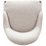 Glendale Chenille Dining Chair, White, Set of 2-Furniture - Chairs-High Fashion Home