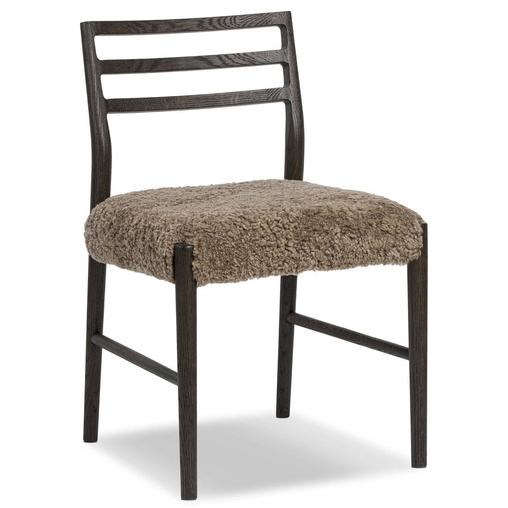 Glenmore Dining Chair, Taupe Shearling/Light Carbon, Set of 2-Furniture - Dining-High Fashion Home