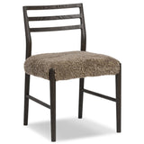 Glenmore Dining Chair, Taupe Shearling/Light Carbon, Set of 2-Furniture - Dining-High Fashion Home