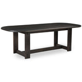 Glenn Oval Dining Table, Dark Brown-Furniture - Dining-High Fashion Home