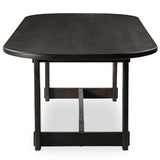 Glenn Oval Dining Table, Dark Brown-Furniture - Dining-High Fashion Home