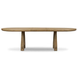 Godric Oval Extension Dining Table, Drifted Oak Veneer by Four Hands-Furniture - Dining-High Fashion Home