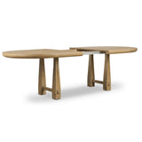 Godric Oval Extension Dining Table, Drifted Oak Veneer by Four Hands-Furniture - Dining-High Fashion Home