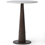 Goetz Bar Table, White Marble-Furniture - Accent Tables-High Fashion Home