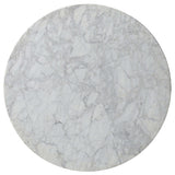 Goetz Bar Table, White Marble-Furniture - Accent Tables-High Fashion Home