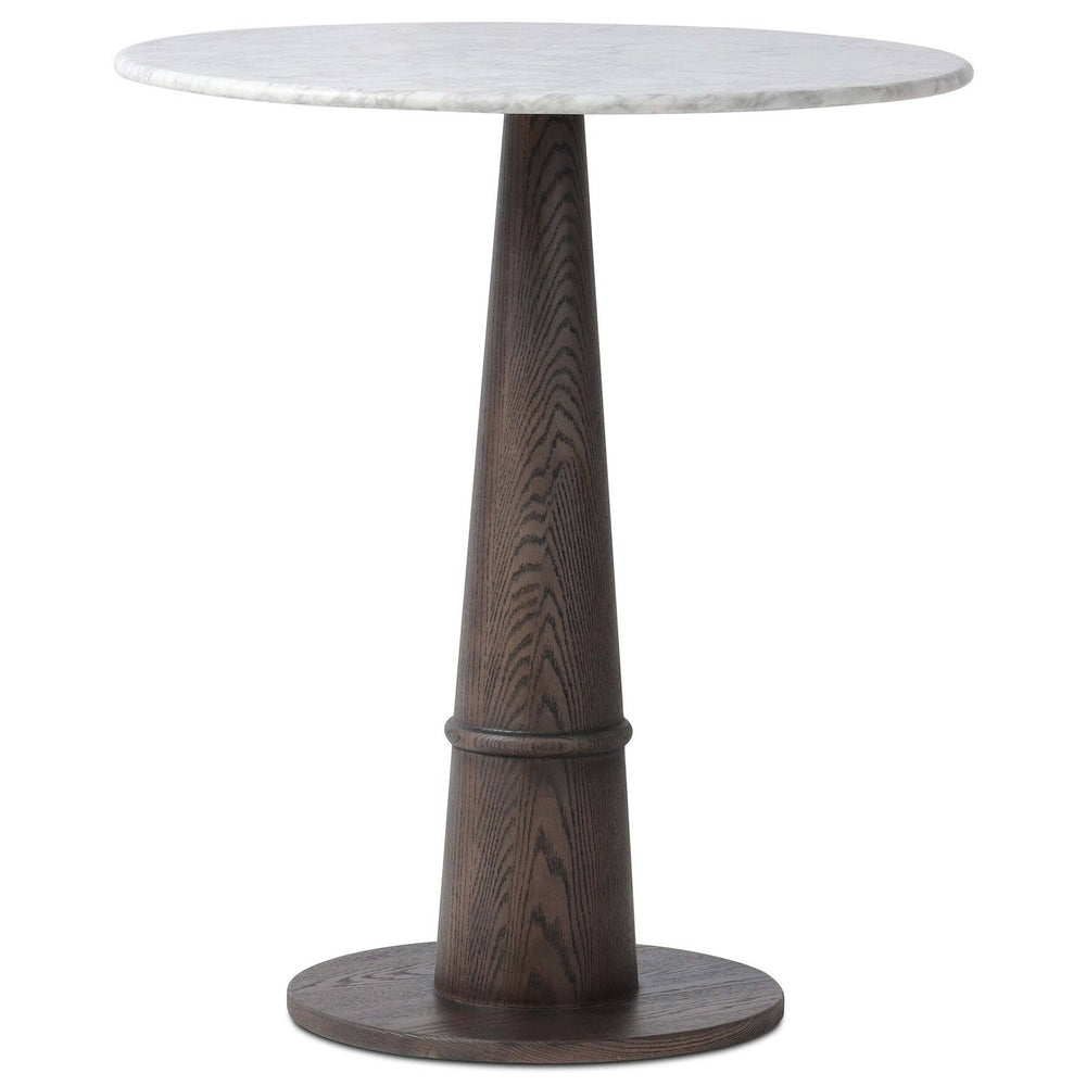 Goetz Counter Table, White Marble-Furniture - Accent Tables-High Fashion Home