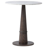 Goetz Counter Table, White Marble-Furniture - Accent Tables-High Fashion Home