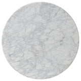 Goetz Counter Table, White Marble-Furniture - Accent Tables-High Fashion Home