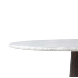 Goetz Counter Table, White Marble-Furniture - Accent Tables-High Fashion Home