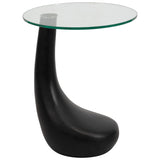 Gold Club Base Accent Table, Black