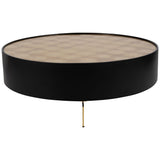 Gold Leaf Top Coffee Table, Black