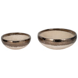 Gold Rim Bowls, Set of 2-Accessories-High Fashion Home