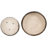Gold Rim Bowls, Set of 2-Accessories-High Fashion Home