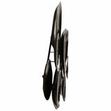 Gold Rimmed Discs Wall Decor, Black/Gold