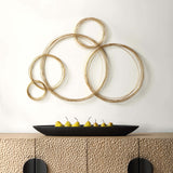 Golden Bubbles Metal Wall Decor-Accessories-High Fashion Home