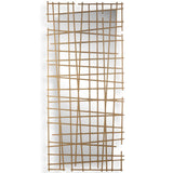 Golden Intersection Metal Wall Decor, Antique Gold