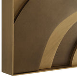 Golden Terrain Wood Wall Decor, Gold, Set of 2