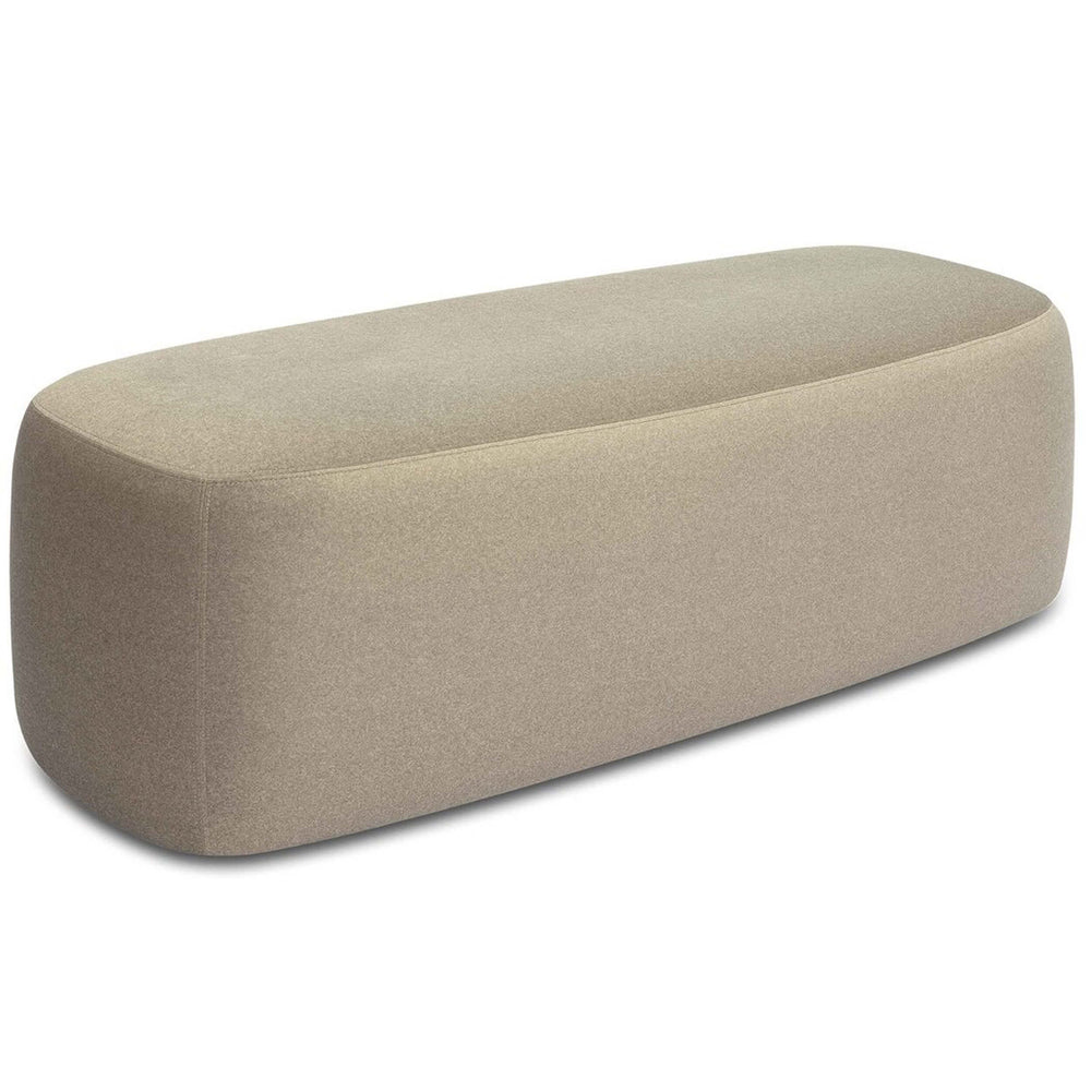 Graceland Bench, Taupe-Furniture - Benches-High Fashion Home
