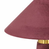 Graham Velvet Table Lamp, Burgundy-Lighting-High Fashion Home