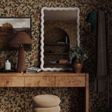 Graham Velvet Table Lamp, Chocolate Brown-Lighting-High Fashion Home