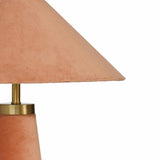 Graham Velvet Table Lamp, Terracotta-Lighting-High Fashion Home
