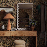 Graham Velvet Table Lamp, Terracotta-Lighting-High Fashion Home