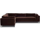 Grammercy 3 Piece Sectional, Surrey Cocoa by Four Hands