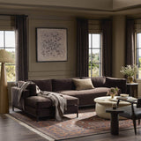 Grammercy Left Chaise Sectional, Surrey Cocoa by Four Hands
