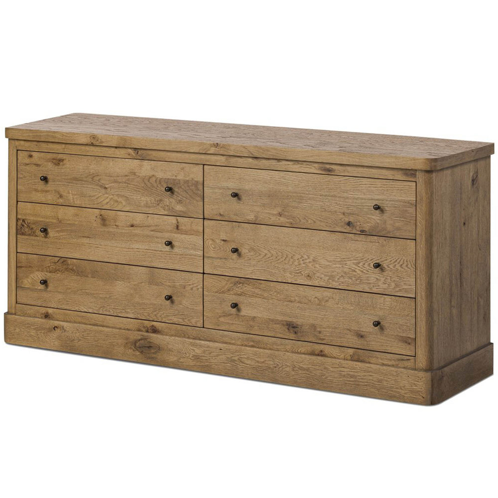 Grand 6 Drawer Dresser, Honey Brown by Four Hands-Furniture - Bedroom-High Fashion Home