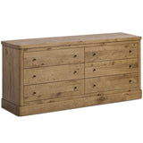 Grand 6 Drawer Dresser, Honey Brown by Four Hands