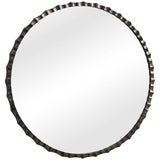 Grander Round Mirror, Charcoal