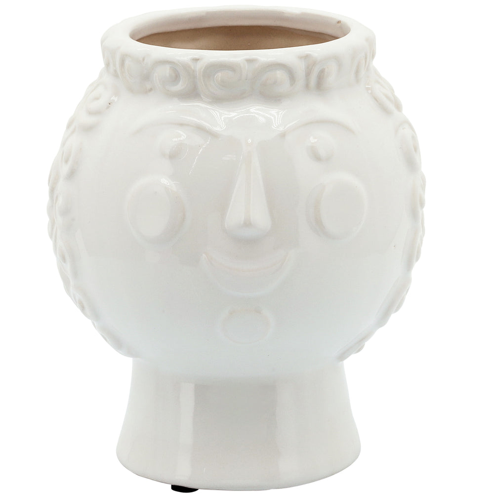 Grandma Face Planter, White-Accessories-High Fashion Home