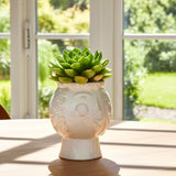 Grandma Face Planter, White-Accessories-High Fashion Home