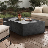 Graso Outdoor Coffee Table, Aged Grey by Four Hands-Furniture - Accent Tables-High Fashion Home