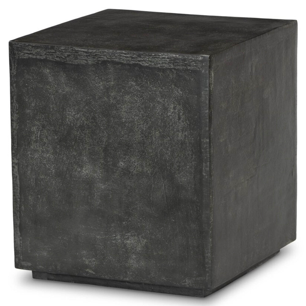 Graso Outdoor End Table, Aged Grey by Four Hands