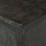 Graso Outdoor End Table, Aged Grey by Four Hands