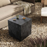 Graso Outdoor End Table, Aged Grey by Four Hands