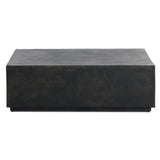 Graso Outdoor Square Coffee Table, Aged Grey by Four Hands-Furniture - Accent Tables-High Fashion Home