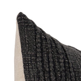 Gratitude Lumbar Pillow, Black