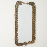 Greek Laurel Rectangle Mirror, Antique Gold-Accessories-High Fashion Home